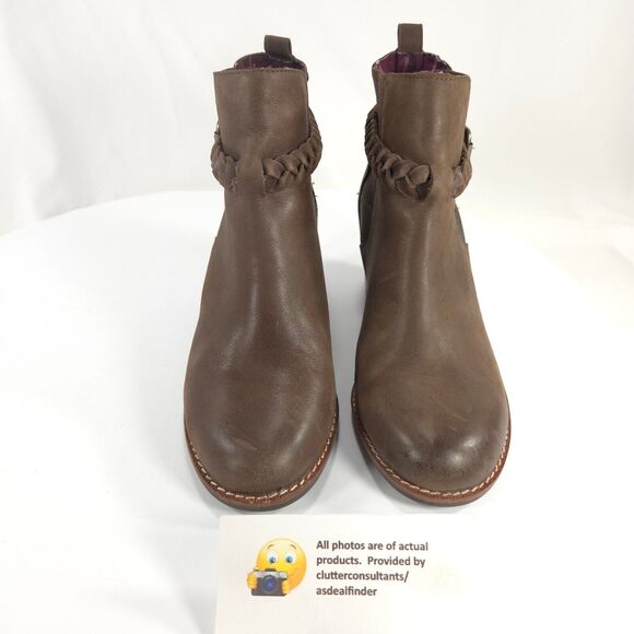 Sperry Top Sider Casual Leather Ankle Boot Womens Size 7 STS90223 Brown Black - Picture 2 of 10